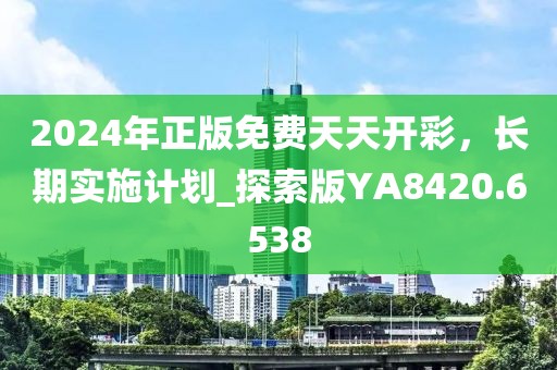 2024年正版免费天天开彩，长期实施计划_探索版YA8420.6538