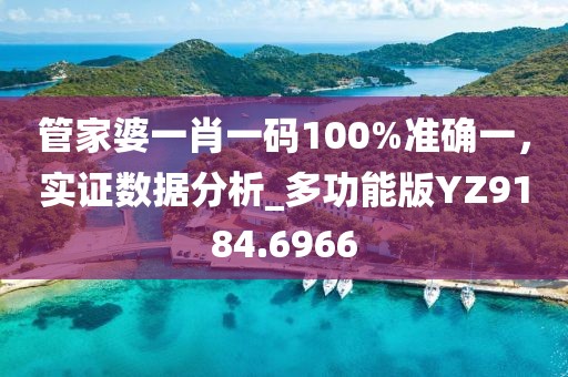 管家婆一肖一码100%准确一，实证数据分析_多功能版YZ9184.6966