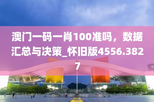 澳门一码一肖100准吗，数据汇总与决策_怀旧版4556.3827
