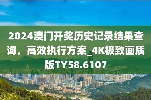 2024澳门开奖历史记录结果查询，高效执行方案_4K极致画质版TY58.6107