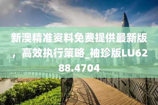 新澳精准资料免费提供最新版，高效执行策略_袖珍版LU6288.4704