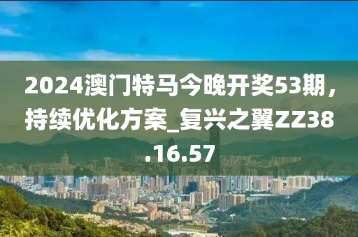 2024澳门特马今晚开奖53期，持续优化方案_复兴之翼ZZ38.16.57