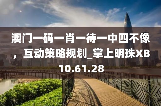 澳门一码一肖一待一中四不像，互动策略规划_掌上明珠XB10.61.28