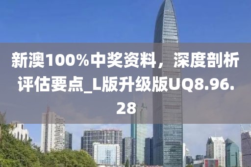 新澳100%中奖资料，深度剖析评估要点_L版升级版UQ8.96.28