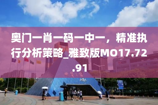 奥门一肖一码一中一，精准执行分析策略_雅致版MO17.72.91