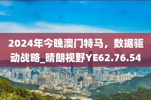2024年今晚澳门特马，数据驱动战略_晴朗视野YE62.76.54