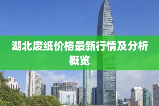 湖北废纸价格最新行情及分析概览