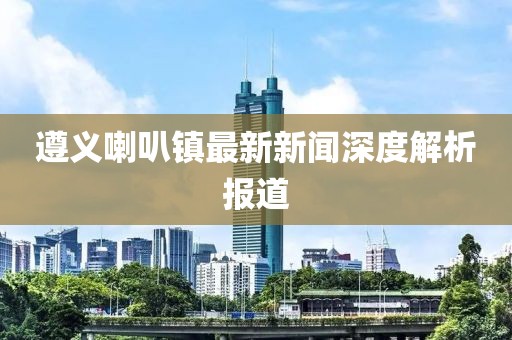 遵义喇叭镇最新新闻深度解析报道
