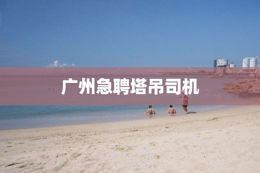 广州急聘塔吊司机