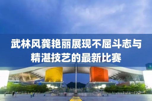 武林风龚艳丽展现不屈斗志与精湛技艺的最新比赛