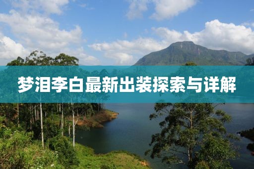梦泪李白最新出装探索与详解