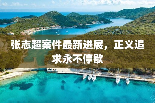 张志超案件最新进展，正义追求永不停歇