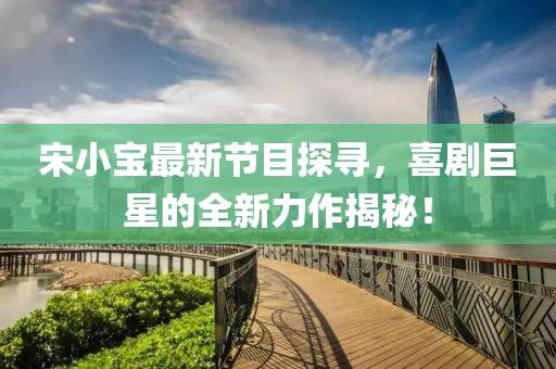 宋小宝最新节目探寻，喜剧巨星的全新力作揭秘！