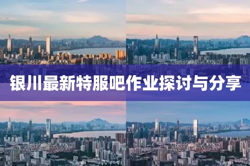 银川最新特服吧作业探讨与分享