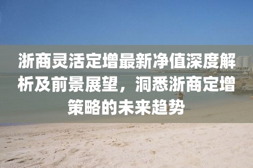浙商灵活定增最新净值深度解析及前景展望，洞悉浙商定增策略的未来趋势