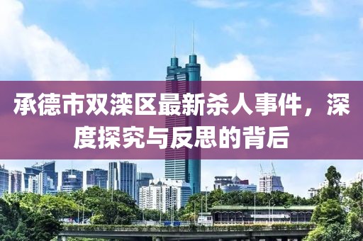 承德市双滦区最新杀人事件，深度探究与反思的背后