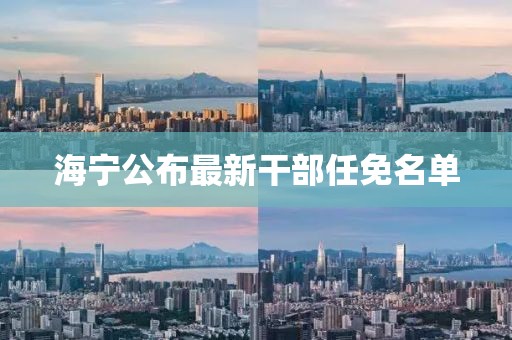 海宁公布最新干部任免名单