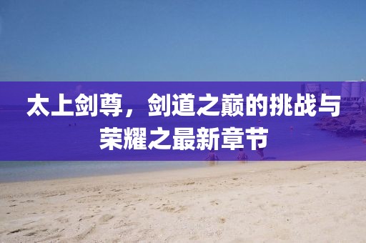太上剑尊，剑道之巅的挑战与荣耀之最新章节