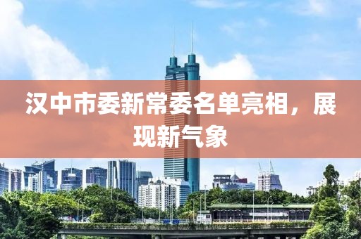 汉中市委新常委名单亮相，展现新气象