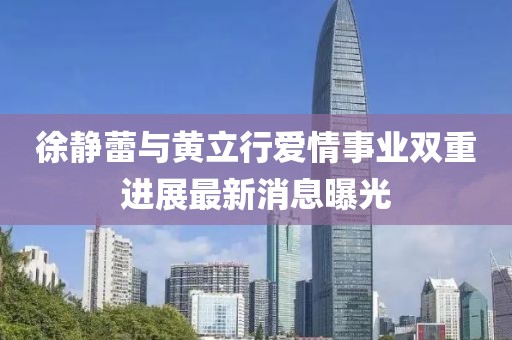徐静蕾与黄立行爱情事业双重进展最新消息曝光