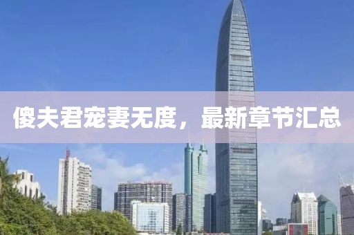 傻夫君宠妻无度，最新章节汇总