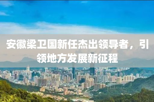 安徽梁卫国新任杰出领导者，引领地方发展新征程