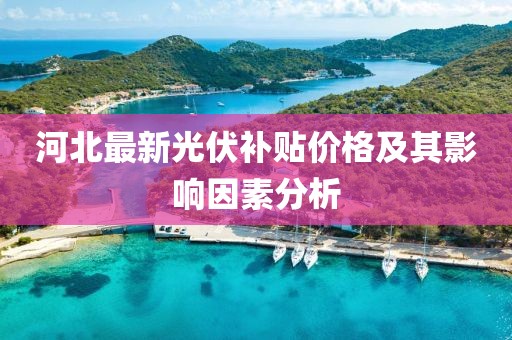 河北最新光伏补贴价格及其影响因素分析
