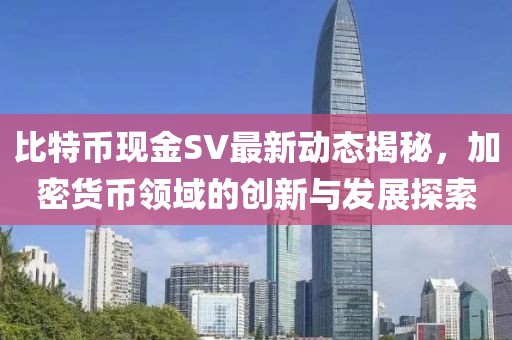 比特币现金SV最新动态揭秘，加密货币领域的创新与发展探索