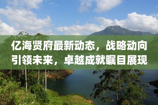 亿海贤府最新动态，战略动向引领未来，卓越成就瞩目展现