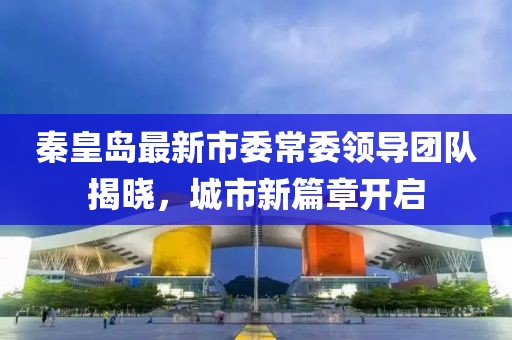 秦皇岛最新市委常委领导团队揭晓，城市新篇章开启