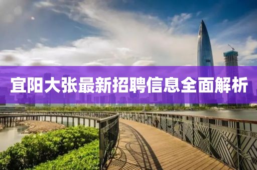 宜阳大张最新招聘信息全面解析