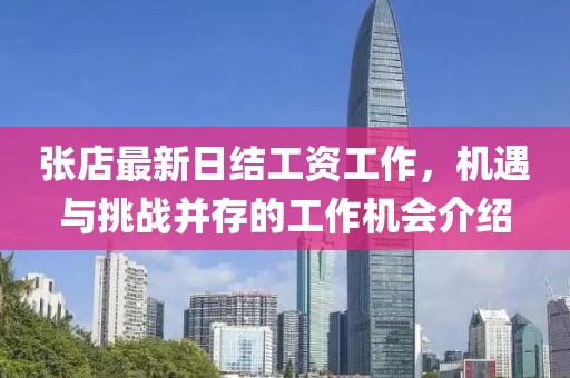 张店最新日结工资工作，机遇与挑战并存的工作机会介绍