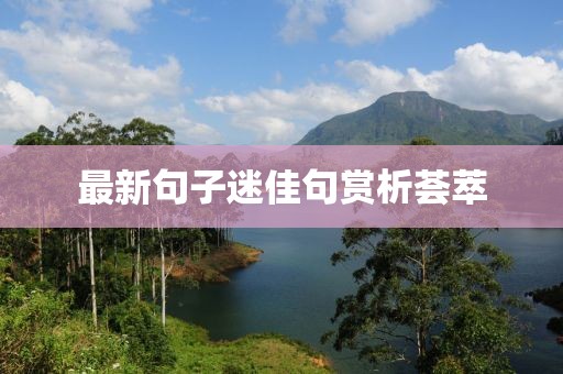 最新句子迷佳句赏析荟萃
