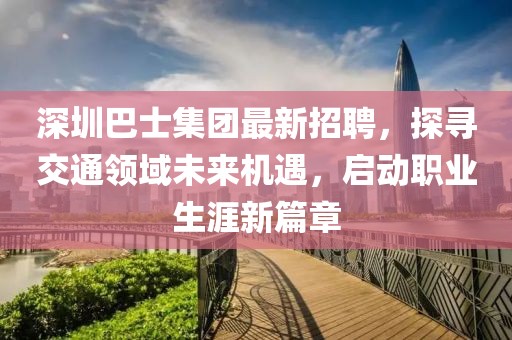 深圳巴士集团最新招聘，探寻交通领域未来机遇，启动职业生涯新篇章