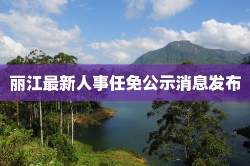 丽江最新人事任免公示消息发布