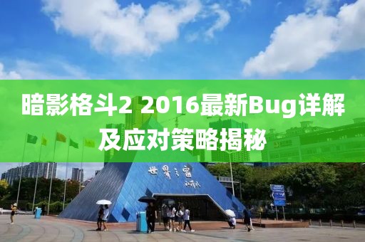 暗影格斗2 2016最新Bug详解及应对策略揭秘