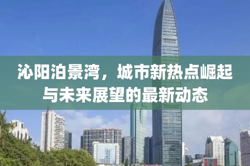 沁阳泊景湾，城市新热点崛起与未来展望的最新动态