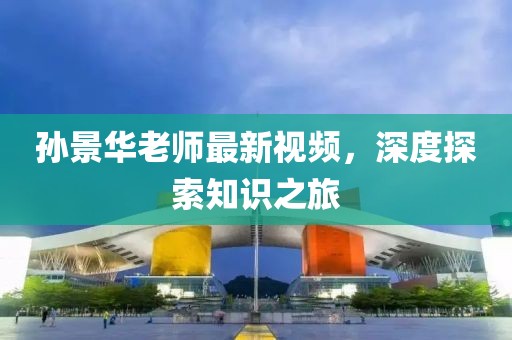 孙景华老师最新视频，深度探索知识之旅