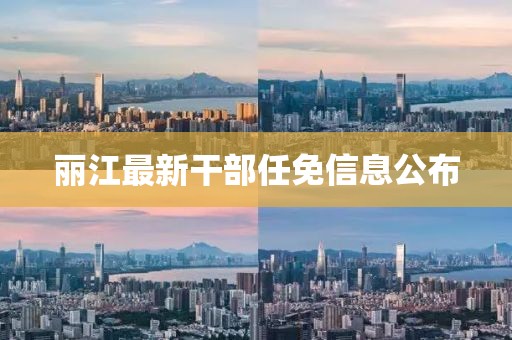 丽江最新干部任免信息公布
