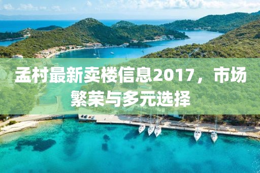 孟村最新卖楼信息2017，市场繁荣与多元选择