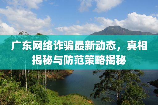 广东网络诈骗最新动态，真相揭秘与防范策略揭秘