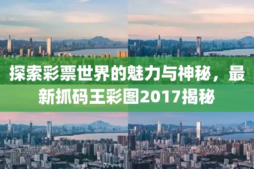 探索彩票世界的魅力与神秘，最新抓码王彩图2017揭秘