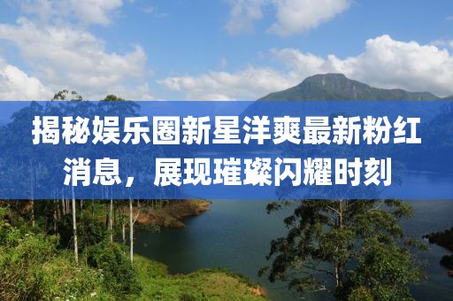 揭秘娱乐圈新星洋爽最新粉红消息，展现璀璨闪耀时刻