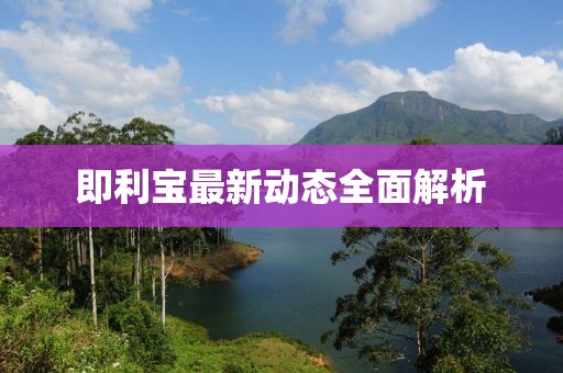即利宝最新动态全面解析