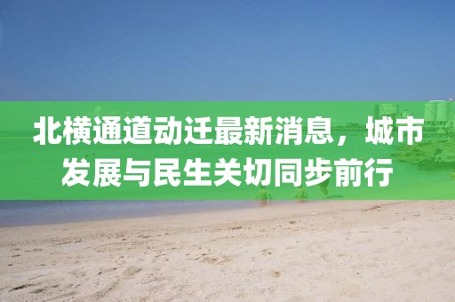 北横通道动迁最新消息，城市发展与民生关切同步前行