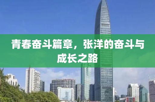 青春奋斗篇章，张洋的奋斗与成长之路