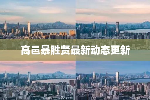 高邑暴胜贤最新动态更新