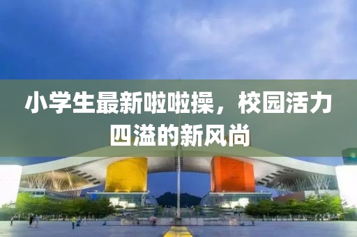小学生最新啦啦操，校园活力四溢的新风尚