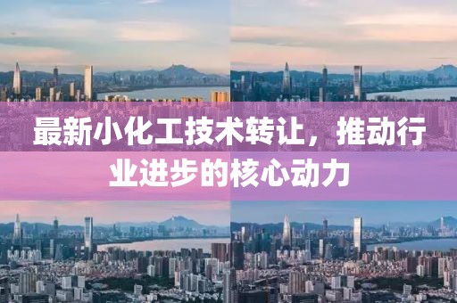 最新小化工技术转让，推动行业进步的核心动力