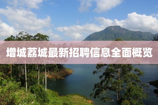增城荔城最新招聘信息全面概览